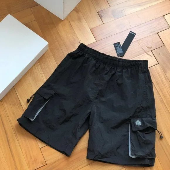 Stone Island nylon drawstring shorts